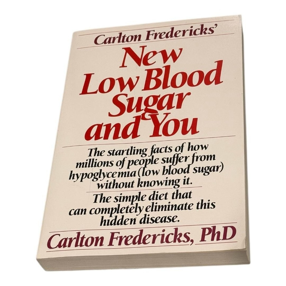 Vintage New Low Blood Sugar and You Carlton Fredericks Hypoglycemia Paperback